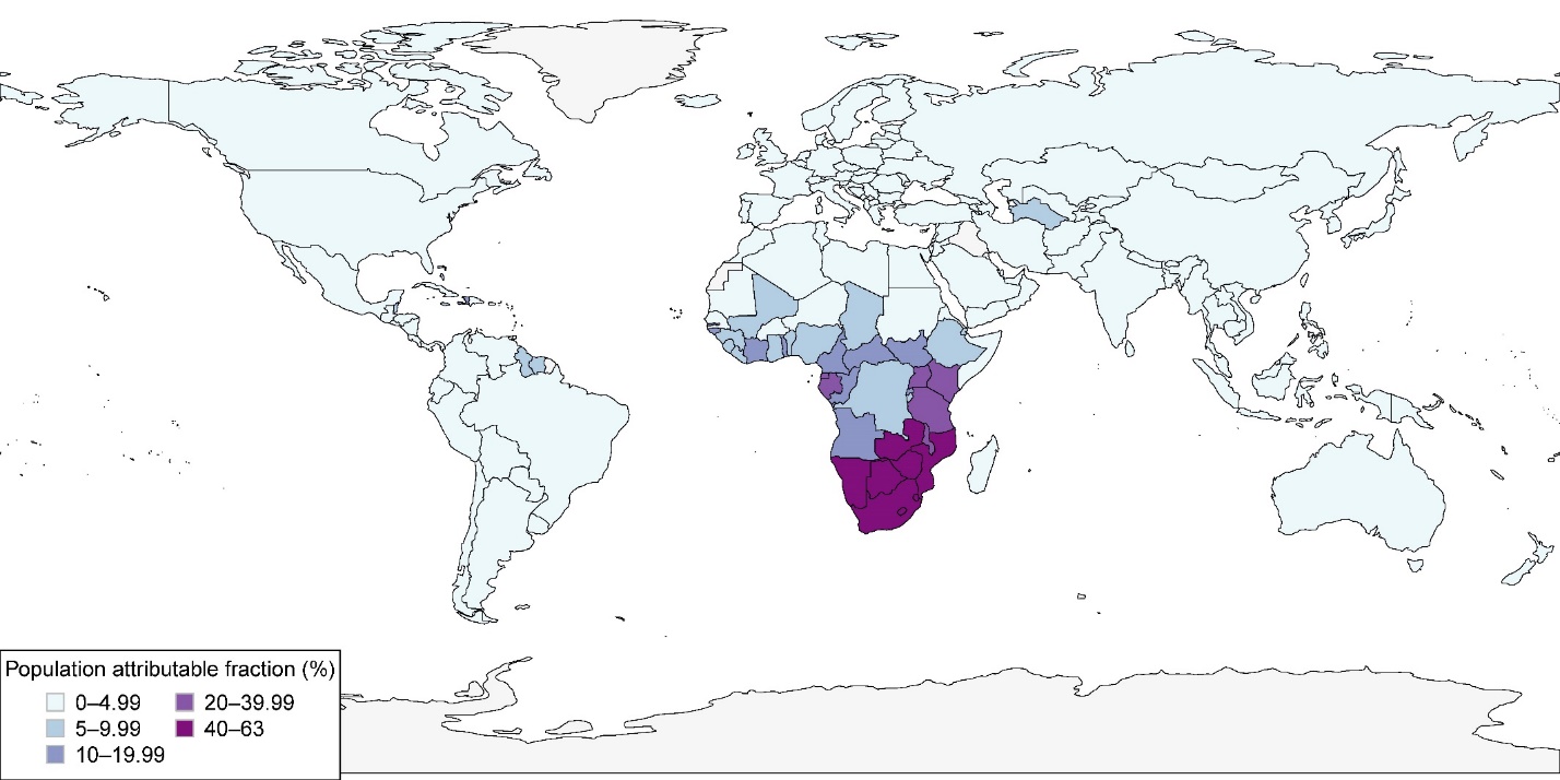 Estimates of the global burden of cervical cancer associated with HIV