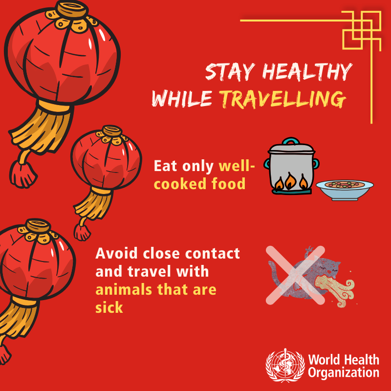 Stay healthy while travelling CNY5
