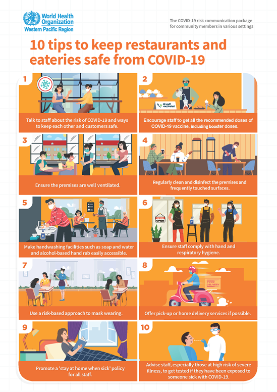 10 tips to keep restaurants safe from COVID-19